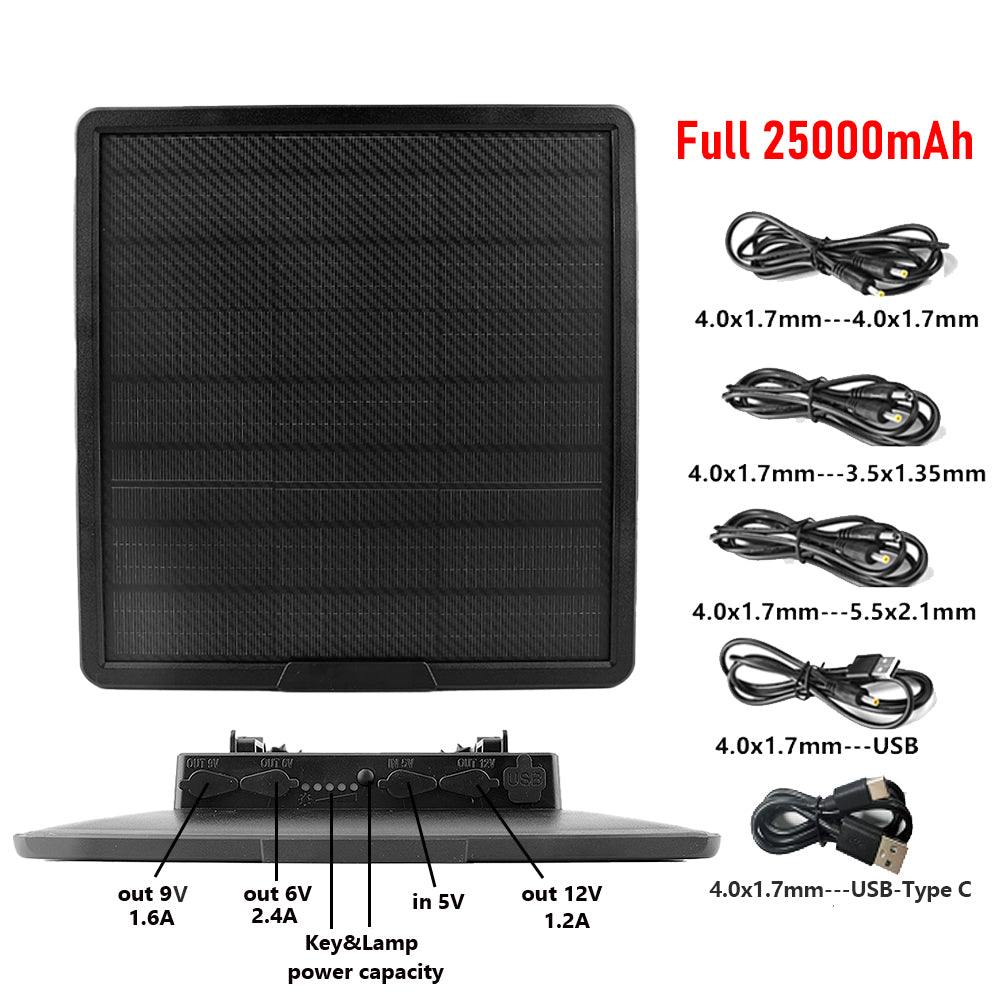 WG25000 Solar Panel Charger 25000maH