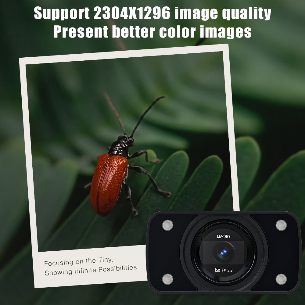 S3 Macro Camera 10cm Macro Photography Captures Amazing Insect Detail CMOS high-sensitivity sensor
