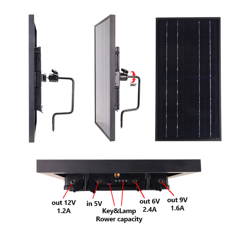 WILDGAMEPLUS 20000mAh Solar  Panel Charger