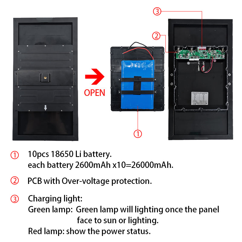 WILDGAMEPLUS 20000mAh Solar  Panel Charger